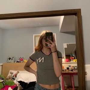 aéropostale gray crop